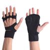 1Pair Workout Gloves Women Men With Wrist Wraps Anti-Slip Silicone Palm Protection Weight Lifting Fitness Gym Gloves
