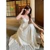 French Halterneck Strappy Summer Dress - Women's Elegant Beach Chiffon Long Dress for Vacation (2026)