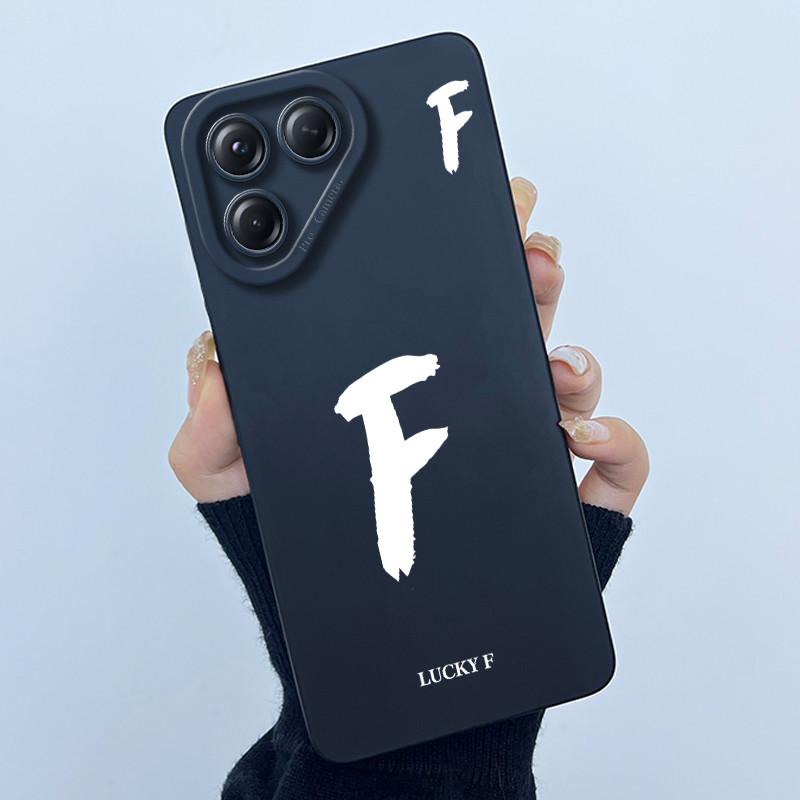 For Tecno Pova 7 4G LJ6 Covers Cases Lucky Simple Letter Couple Silicone Soft Matte Phone Housing for Techno Pova 7 4G Fundas