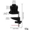 Replacement Heavy Duty Desk Clamp Universal Clamp Base Adjustable for Microphones Arm Table Lamp Mount Holder Clamp