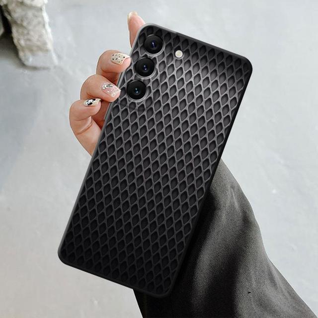 Luxury Carbon Fiber Texture Phone Shell For Samsung Galaxy S23 S22 S21 S20 Fe Ultra S10 S9 S8 Plus Note 20ultra 10plus Case