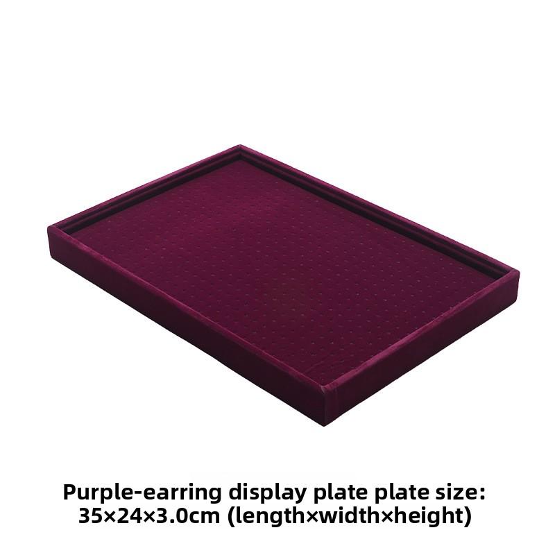 Flannel Stud Earrings Storage Box Large Capacity 600 Holes Jewelry Tray Earrings Display Plate Jewelry Display Props