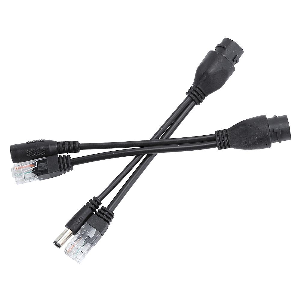 POE Adapter Cable NonStandard Waterproof Injector Splitter 12V(White )
