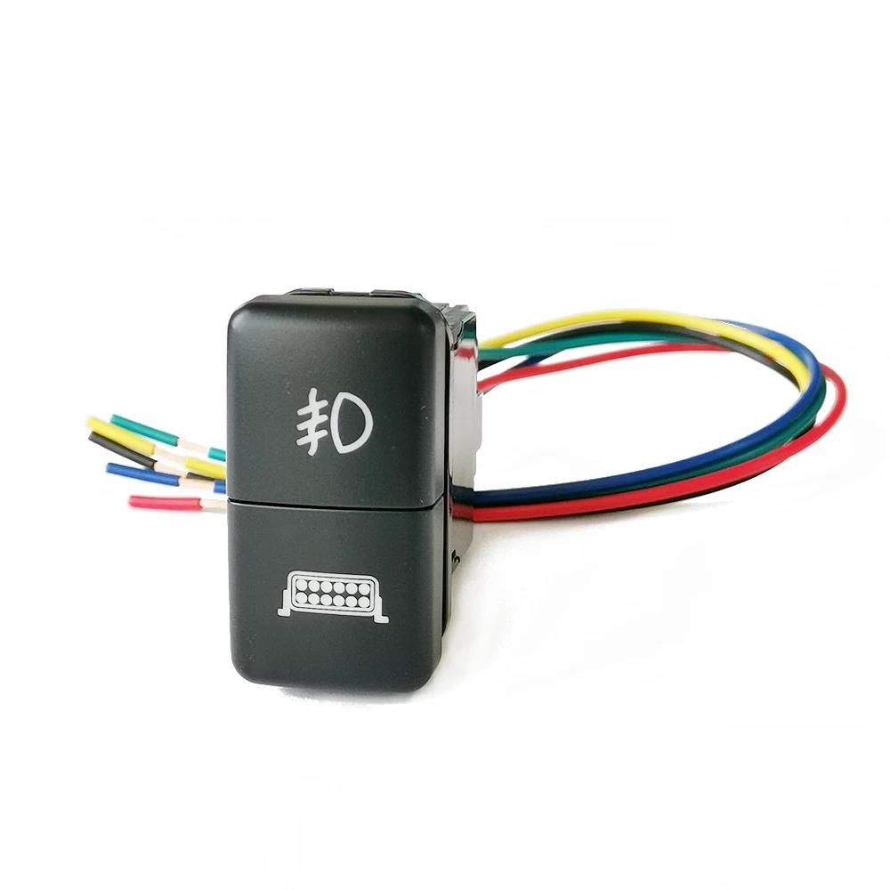 1PC Dual Switch DRL LED Light Power Switch Front Fog Lamp Switch Button For FJ Land Cruiser Prado 120 LC100 Switches4