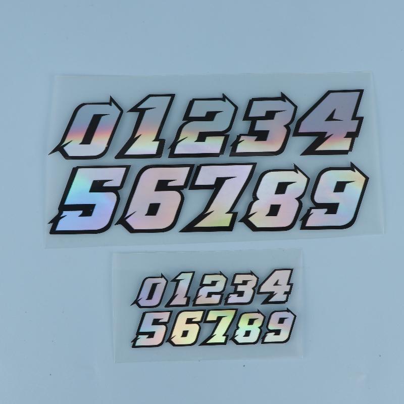 Creative Number Scooter Stickers Waterproof Diy For Motorbike Fuel Tank Front Fairing Side Panels Vinyl Decals Decor