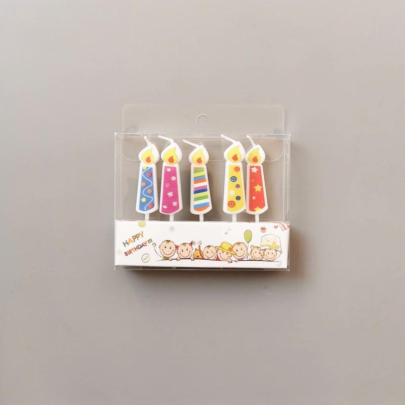 Creative Cartoon Birthday Candles for Kids' First Birthday - Cute, Small Cake Decorations