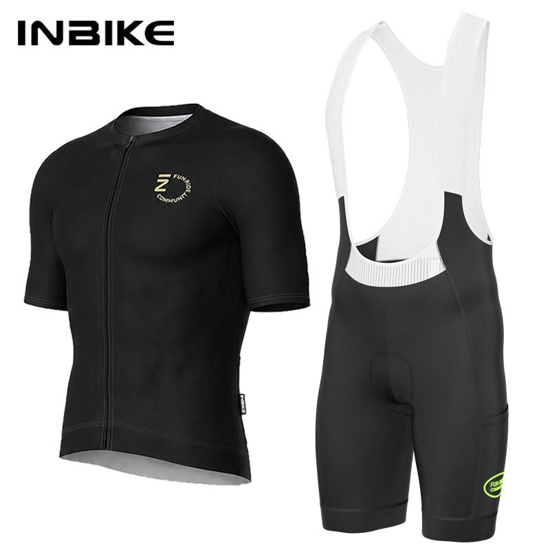 Men's Cycling Jersey Set Summer Biking Clothing Road Bike Jersey Short Sleeves Breathble Bib Shorts Pants Padded for Men