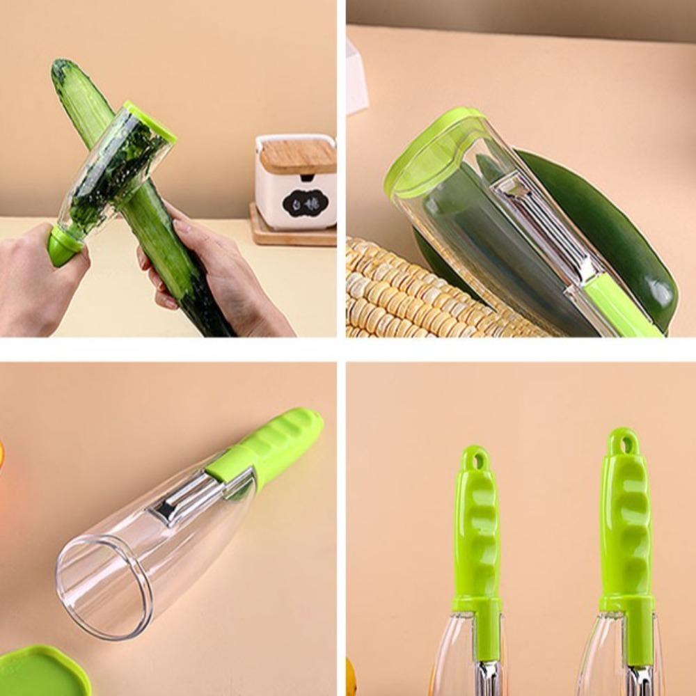 Lightweight Fruit Peeler With Storage Box Vegetable Peeler Knife Peeler  Fruit Processing