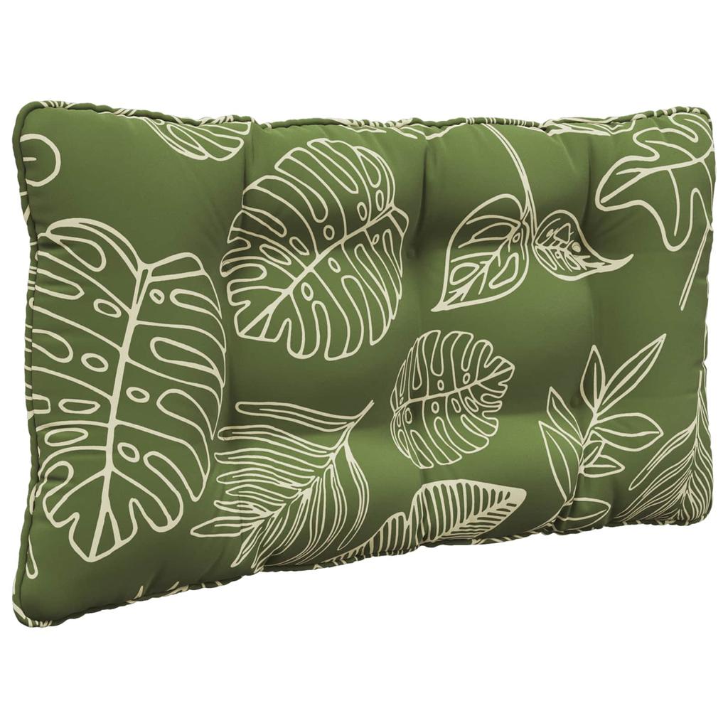Outdoor Sofa Cushions 2 Pcs Leaf Design Polyester
