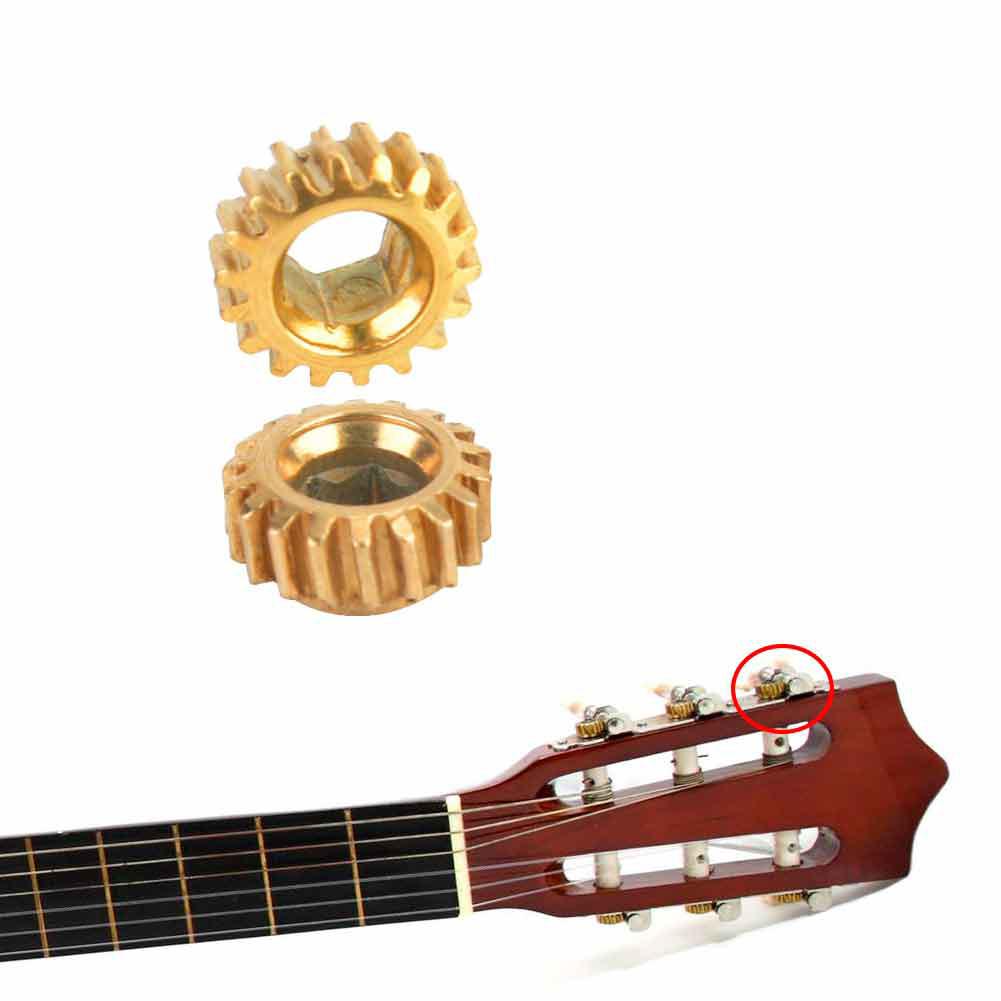 6 Pcs Classical Guitar String Tuning Peg Tuner Machine Head Gear 4mm Inner Hex Hole