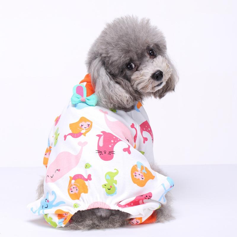 Pet Supplies Dog Four-legged Clothes Autumn and Winter Casual Comfortable and Breathable Home Pet Cotton Clothes