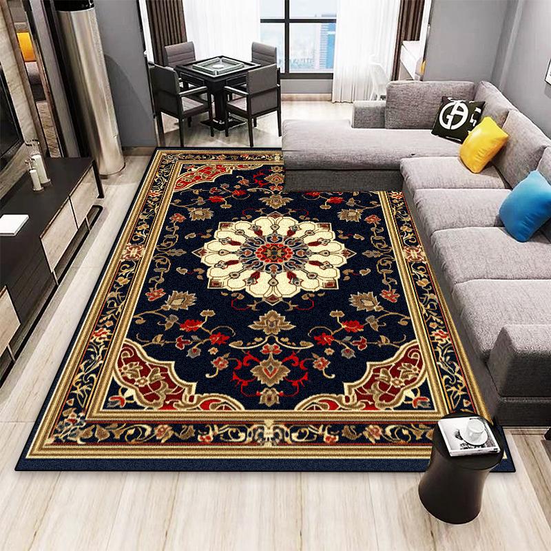 Nordic Persian Style Carpet for Living Room Home Decoration Retro Lounge Rugs Soft Bedroom Carpets Non-slip Bedside Mat Washable