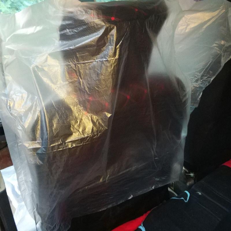

100Pcs Seat Covers for Cars Heavy Duty Plastic Car Seat Protector Waterproof Oil Proof Interior Covers for Auto Maintenance
