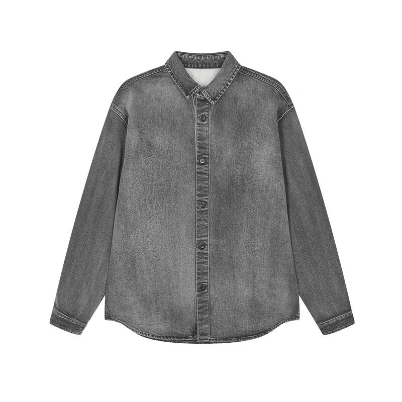 Sketch Men's 2024 Winter Loose Long-Sleeved Denim Shirt