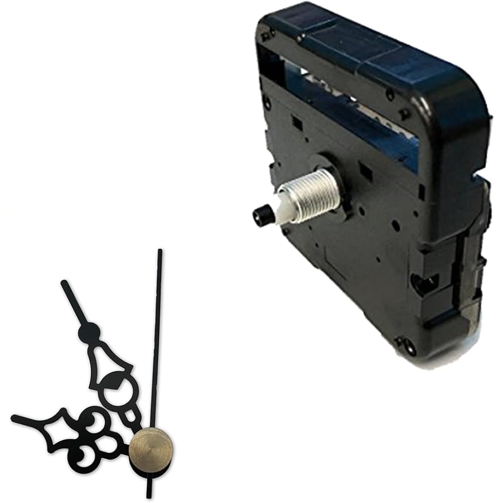 Handmade Clock Movement Shaft and Hand Set Middle Shaft with Arabesque Black Q-5