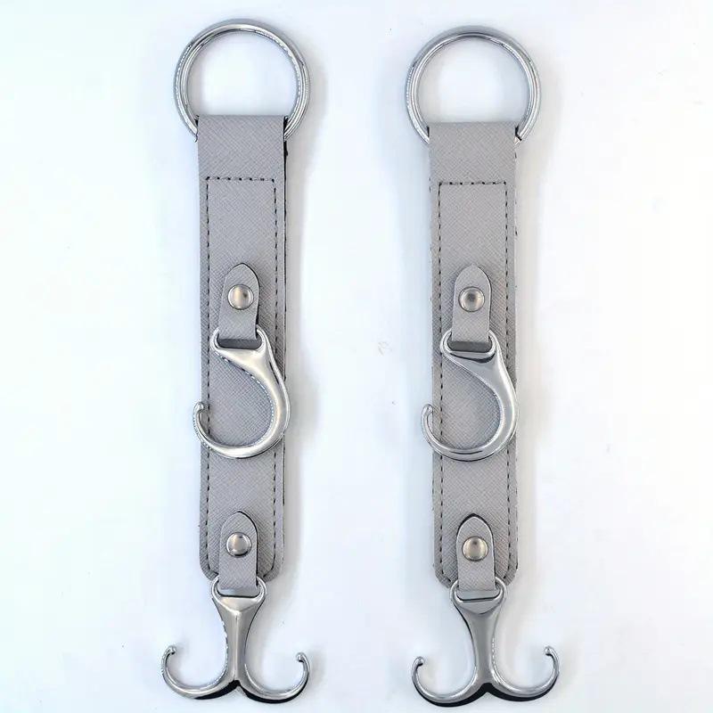 Introducing the "Multi-Functional Leather Car Seat Hook" - easy installation, adjustable, and perfect for organizing your vehicle.