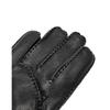 Daks Men S Black Goat Leather Stitch gloveS Dcgv8f170bk