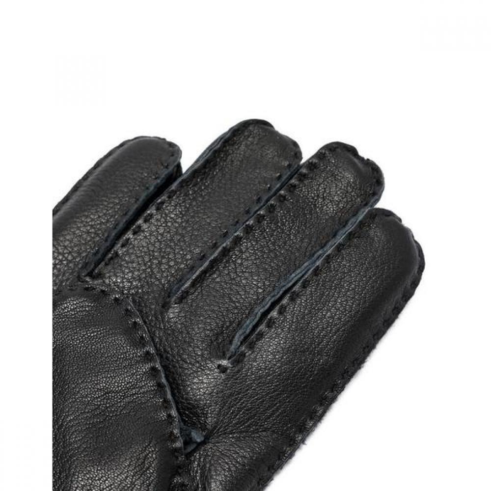Daks Men S Black Goat Leather Stitch gloveS Dcgv8f170bk