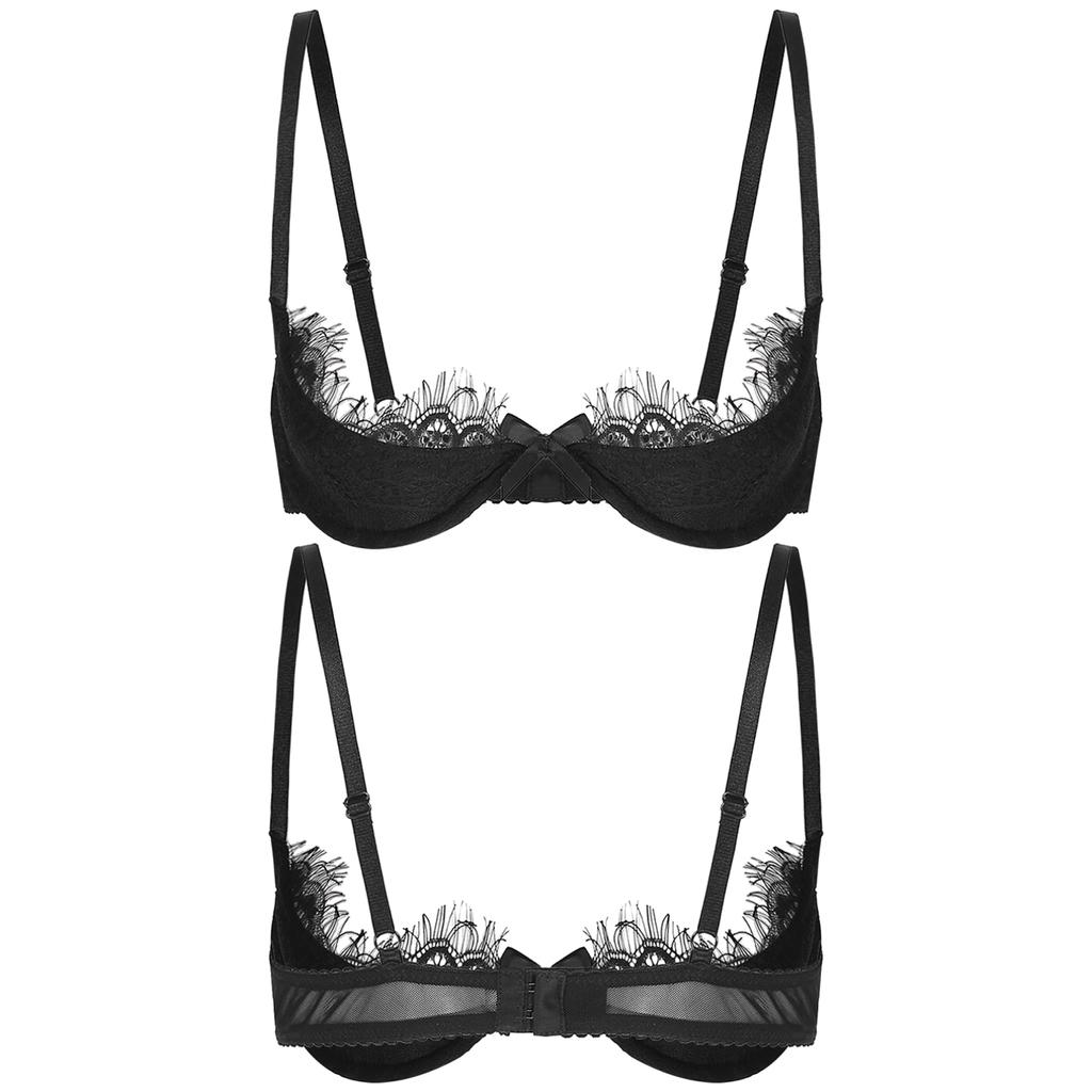 Sexy Spitzen-Bralettes für Damen, überkreuzte BH-Oberteile, ungepolsterte Riemchen-Dessous-Unterwäsche