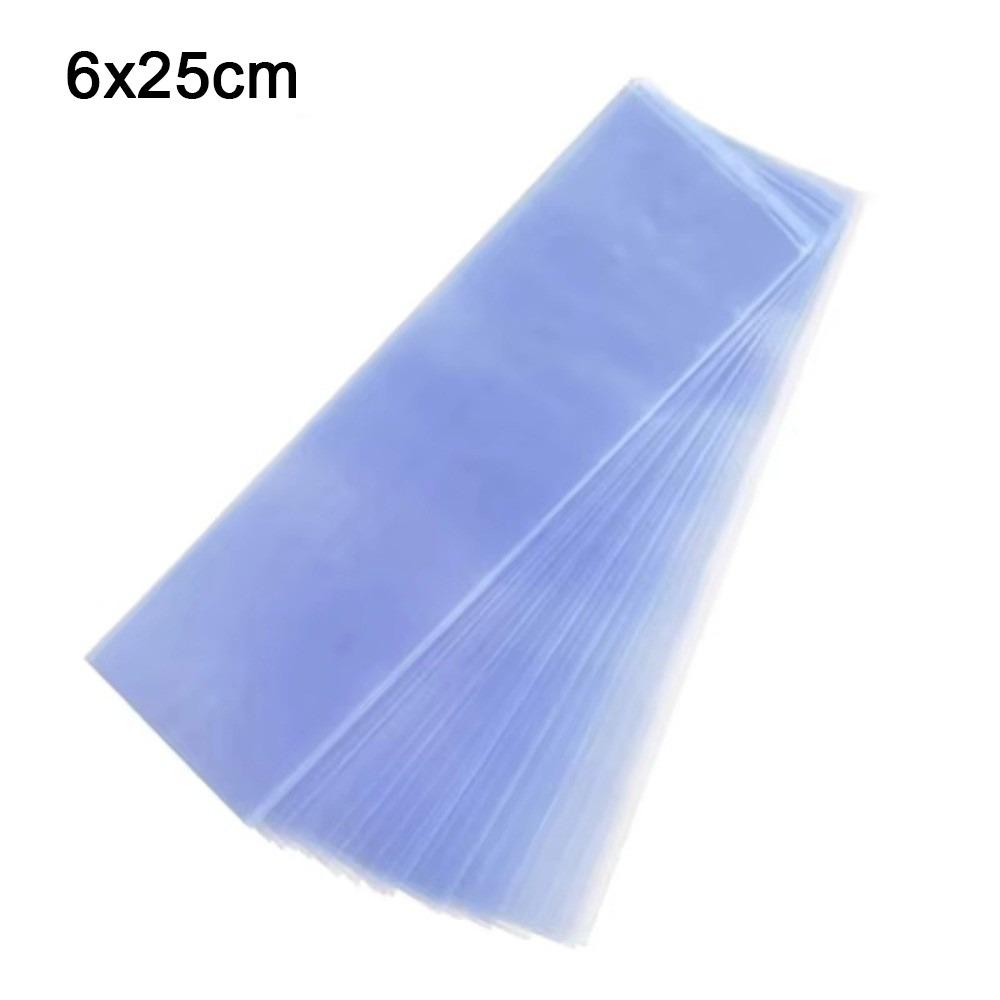 50Pcs PVC Shrink Wrap Remote Control Shrink Wrap Bags TV Remote Control 6x25cm