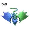 3D-gedruckte geflügelte Drachenfigur, bewegliche Gelenke, fliegende Drachenfigur, artikuliertes Drachenmodell, Zappelspielzeug, Schreibtischdekoration, Ornament
