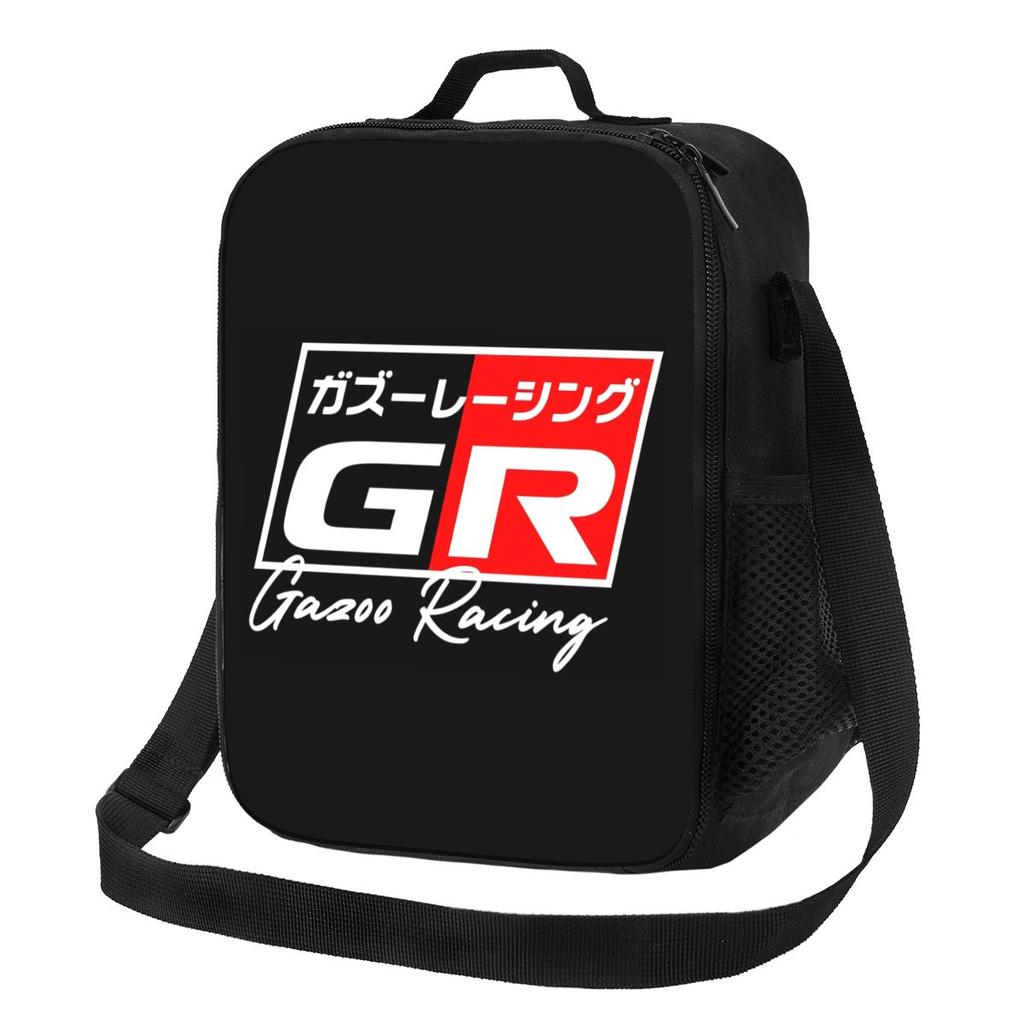 GR Japanese Logo Sport Insulated Lunch Bag for Women Picnic Storage Food Boxes Portable Container Cooler Thermal Lunch Box Tote