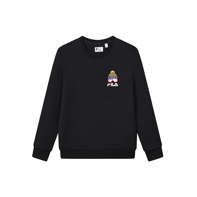 

New FILA Sweatshirts Men s Jet Black F11M148203F-BK L