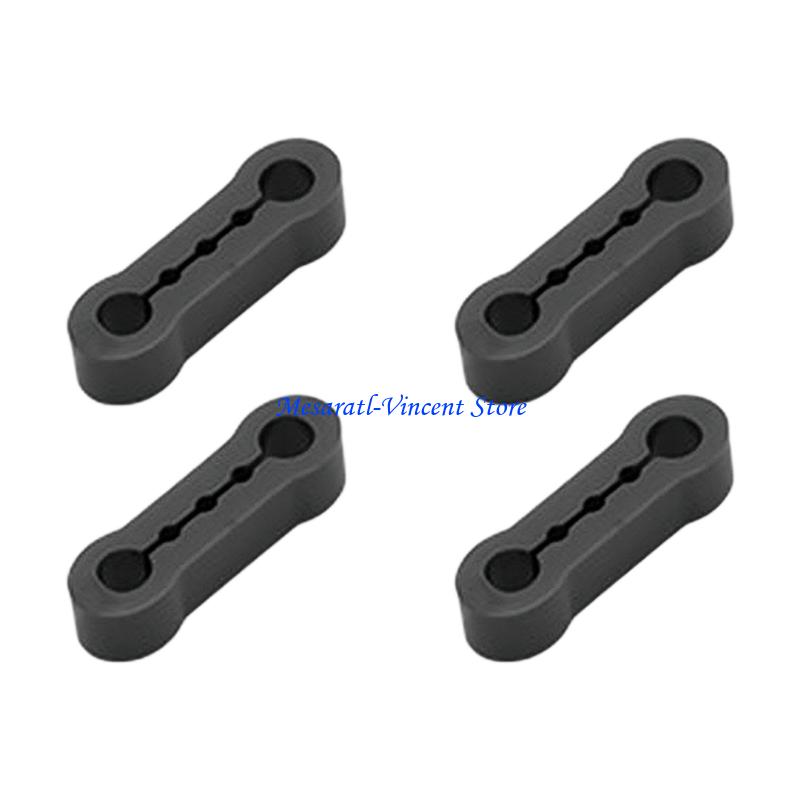 A70F 4Pcs Car Door Shock Absorbing Universal Car Door Buckle Soundproof Deadener A70F7AY801625-BK-D