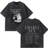 CHARLI XCX  Album Music, Fashion, Film Tour 2026 Print Tees Men Women Fashion Cotton Hip-hop Oversized Vintage Washed T-shirts