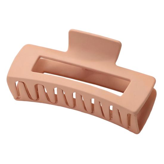 Hair Claw for Women, Frosted Rectangle Hair Clip, Hollow Design Back Head Hair Claw, Large Size Shark Hair Clip for Daily Wear Party Gathering Outing