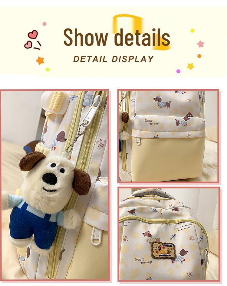 Ultra-light Backpack for Girls: Ideal for Middle & High School Students, Printed Laptop Backpack, Outing Handbag, Shoulder Bag