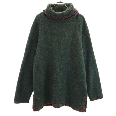 NELL FLOWERS BY J.G.HOOK 80s 90s Old Long Sleeve Turtleneck Sweater Knit Men's Used