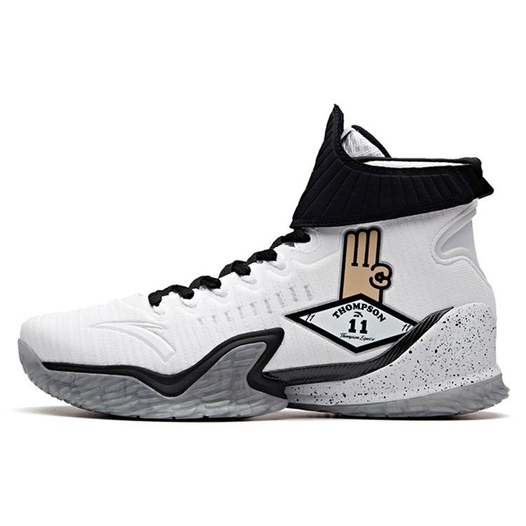 

New Anta KT3 Chop Hand, Thompson Slip Resistant, Abrasion Resistant Cushioning High Top Basketball Shoes Men s Black White 11911103R-1 44.5