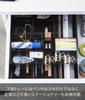 Yamazaki Tower Extendable & Sliding Desk Tray, Black, Approx. W25 x D24.6-45 x H5.7cm, Drawer Storage Case, Model 3442