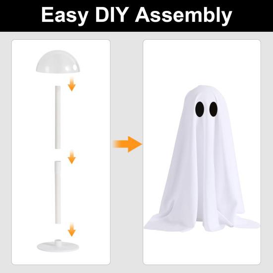 Halloween Ghost Decorations String Lights Spooky Ghosts Ornament Haunted House Prop for Home Parties Festivals
