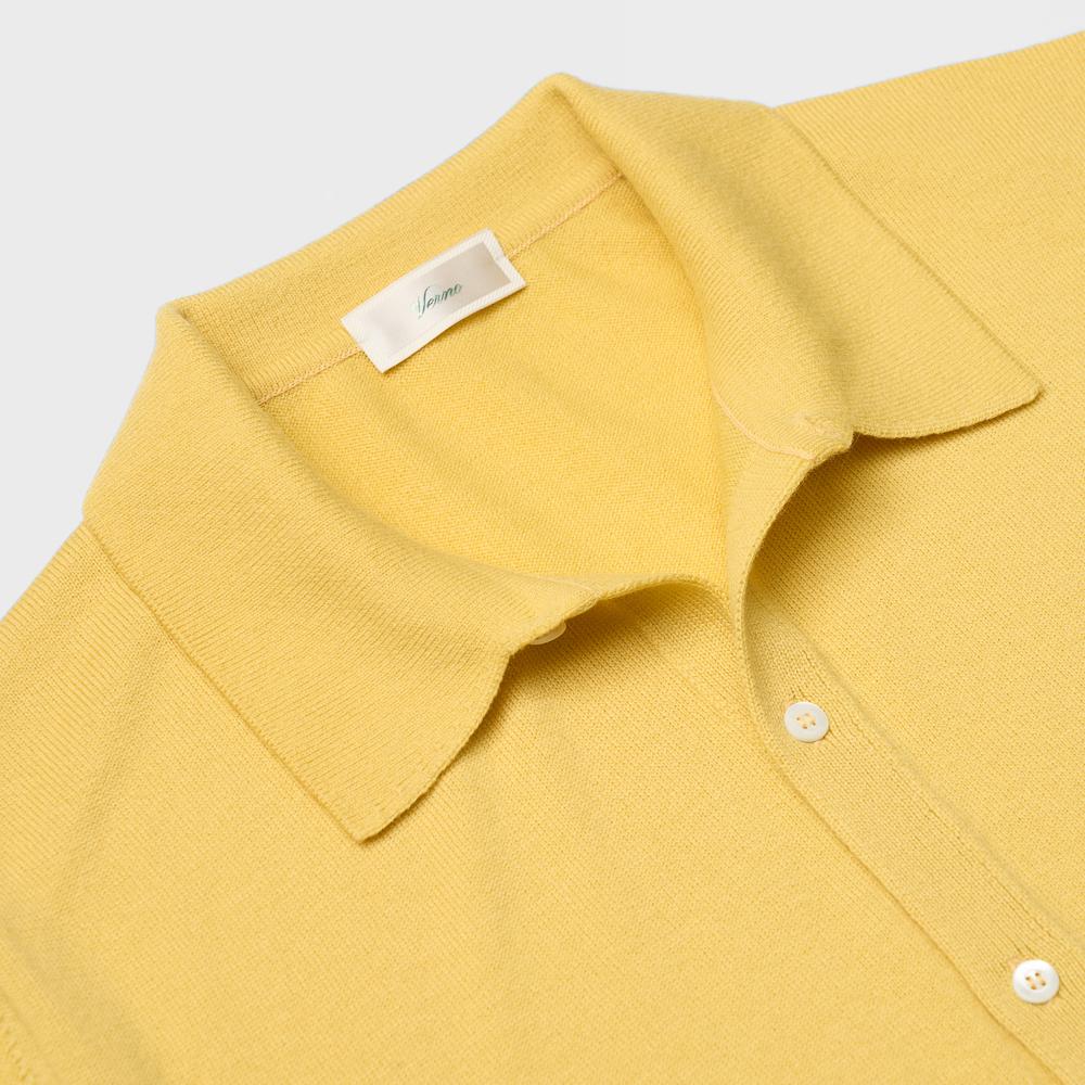 VERNO 24Ss Essential Collar Cardigan Yellow