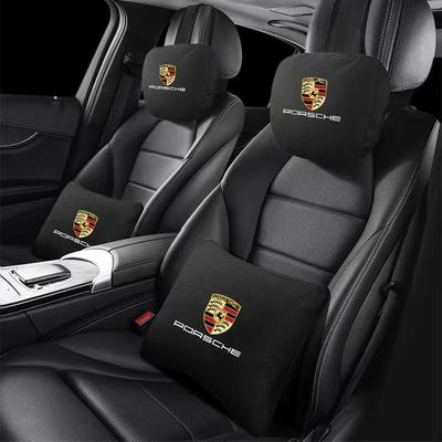Wysokiej jakości poduszka pod kark i zagłówek do siedzenia samochodowego dla 911 718 Taycan Panamera Cayenne Macan Boxster Cayman Pajun