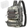 Fishing Tackle Backpack with 4 Trays Storage Bag Outdoor Shoulder Backpack Water-Resistant Fishing Gear Bags with 4 Tackle Box Fishing Gear Bag