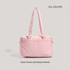 Pink floral new shoulder bag summer large capacity out versatile trend cute commuter bag
