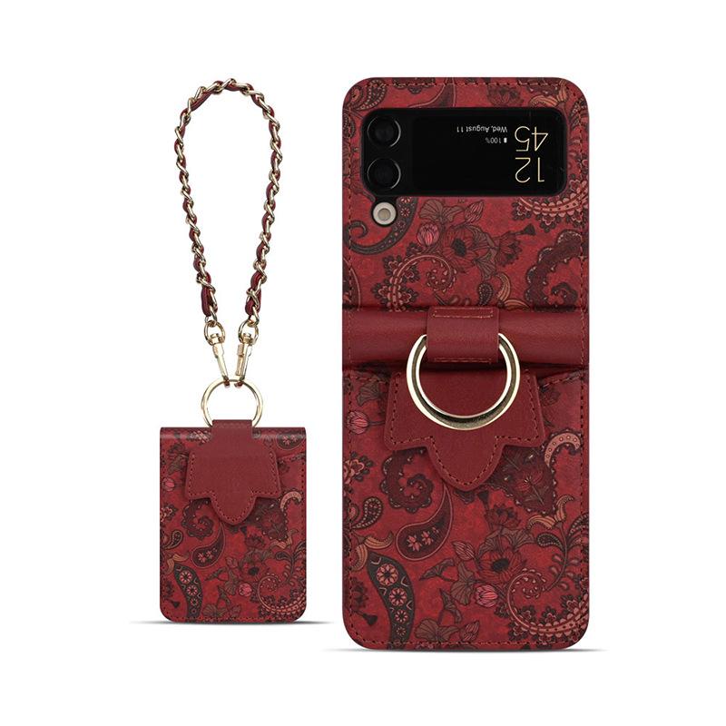 For Samsung Galaxy Z Flip 7 Case Z Flip 7FE 6 5 4 3 Folding Screen Premium Leather Premium Elegant Trendy Phone Cover