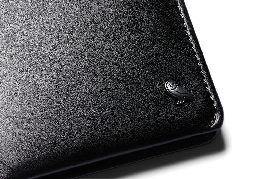 Bellroy Coin Wallet (Holds Approximately 8 Cards and Unfolded Bills, Magnetic Coin Pocket) (Black - RFID)