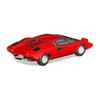 AOSHIMA 1/32 The Snap Kit Series Lamborghini Countach LP400 Red Color-coded Plastic Model 20-A