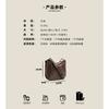 Niche Messenger Tote Bag Women's Large-capacity Commuter Bag New Shoulder Versatile Underarm Bag Cowhide Saddle Bag