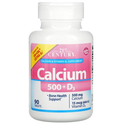 Calcium 500 + D3, 15Mcg(600Iu), 90 Tablets