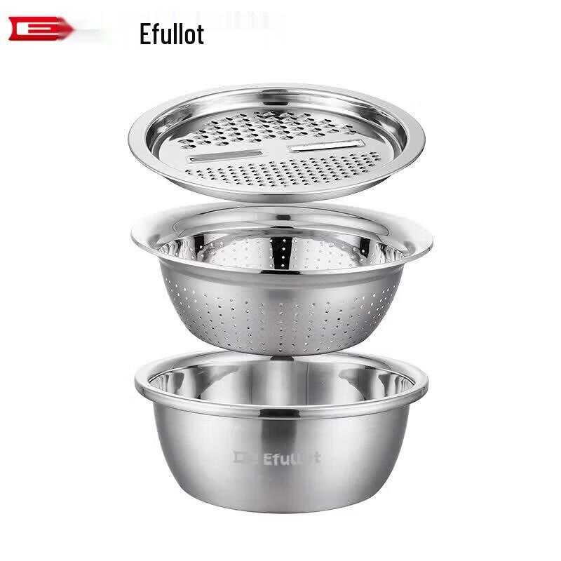 Multi-functional Stainless Steel Grater Bowl Set