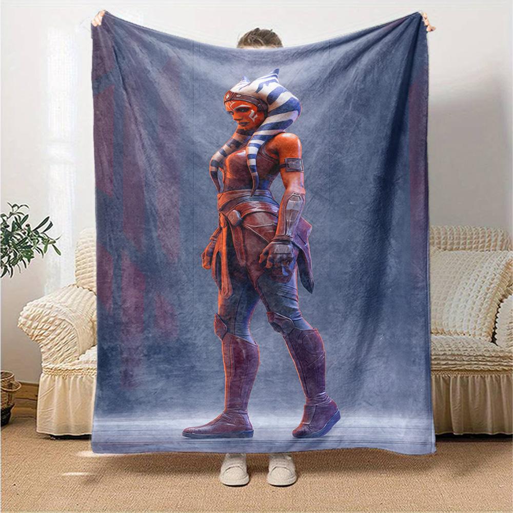 Star Wars Blanket Comfortable Perfect for Sofa Office Bedding Four Seasons Multipurpose Digital Print Ideal Gift for Friends Family Couples Picnic