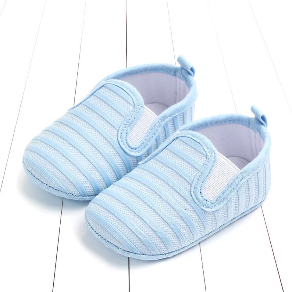 Buty dla niemowląt Niemowlę Noworodek Wiosenne wsuwane buty do nauki chodzenia Maluch w paski siateczkowe tenisówki Szopka Buty