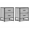 VidaXL Bedside Tables 2 Pcs Sonoma Grey 40x31x50 Cm Engineered Wood 848681