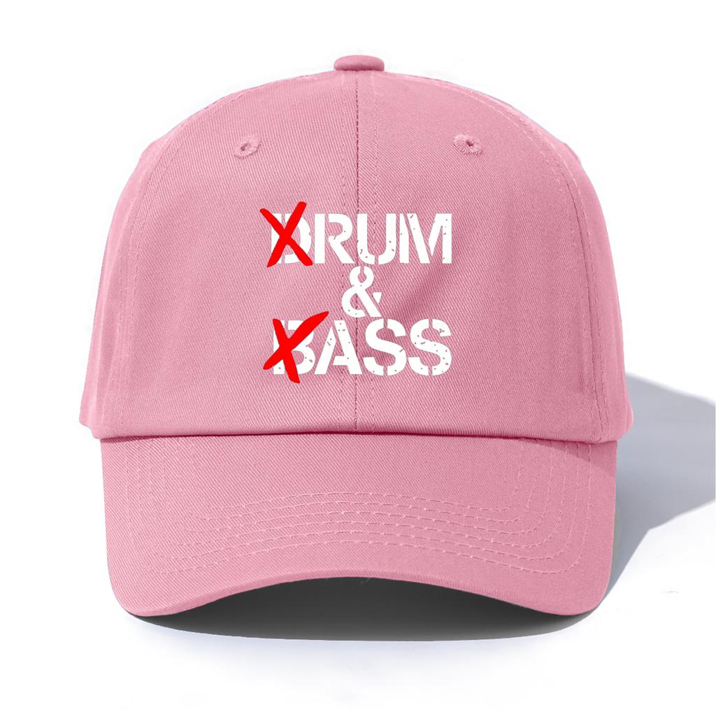 1pc Drum&Bass Print Baseball Cap for Adults, Minimalist Retro Style Casual Soft Adjustable Dad Hat, Perfect As Gift