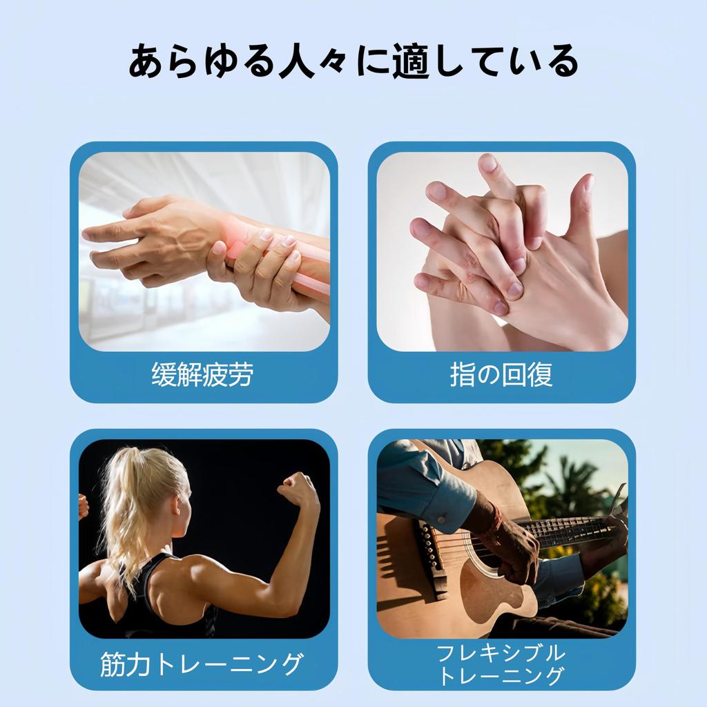 Finger Grip Hand Grip Finger Grip Stress Relief Adjustable Hand Grip Ergonomic Muscle Rehabilitation Strengtheners, 3-Pack, Strengtheners, Exercisers,